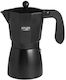 Adler Electric Stovetop Espresso Pot 9 Cups Black