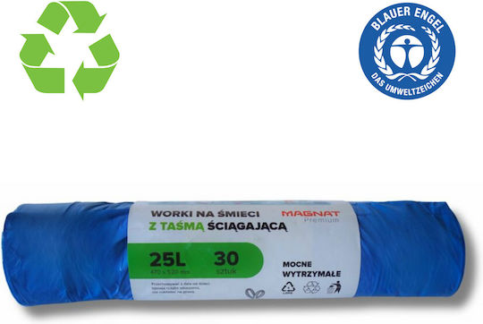 Resaco Săculeți de Gunoi Capacitate 25lt cu Șnur 52x47cm 10buc Albastru