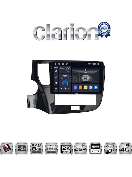 Clarion Car Audio System for Mitsubishi Outlander 2020 (Bluetooth/USB/WiFi/GPS/Apple-Carplay/Android-Auto)