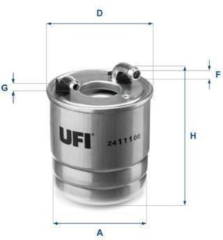 Fuel Filter Mercedes-Benz C-Class C 200 Cdi 2411100-137