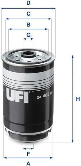 Fuel Filter Hyundai i30 12-16 Kia Sorento III 12- 2446800-137