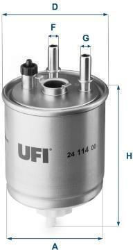 Car Fuel Filter Renault Laguna III 1.5 Dci 2411400-137