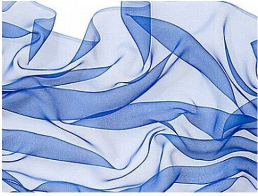 Μεταξωτό Μαντίλι 3,5 Ραμμένο 180x55cm Brilliant Blue