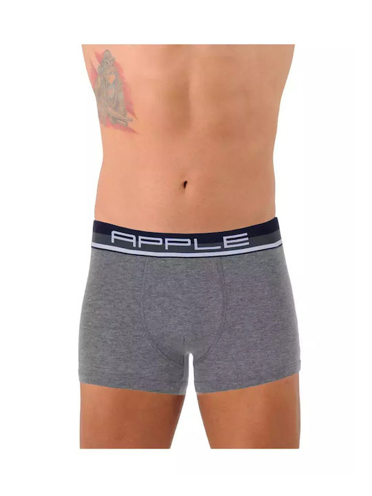 Apple Boxer Herren Boxershorts Γκρι, Σκούρο Μπλ...