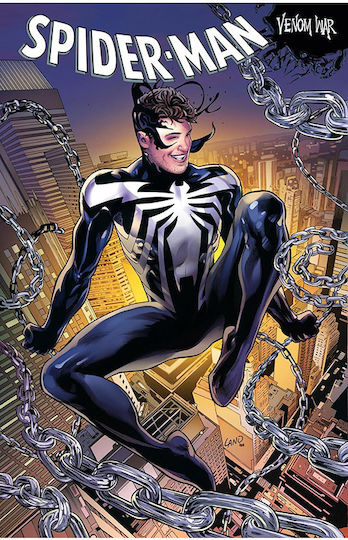 No Man's Land, Cover by Greg Land Eddie Brock wants the symbiote Dylan Brock wants the symbiote PB No Man's Land, Cover by Greg Land Eddie Brock wants the symbiote Dylan Brock wants the symbiote PB