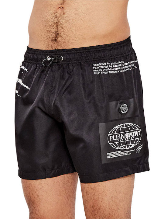 Plein Sport Costume De Baie Bărbați Bermude Negru Plein Sport Costume De Baie Bărbați Bermude Negru