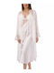 FMS Sommer Braut Damen Bademantel mit Nachthemd Weiß BT915-Weiß