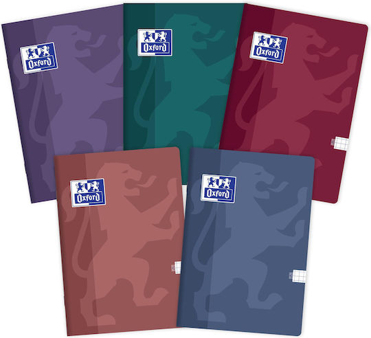 Oxford Touch Trend Set 5 Notizbücher 60 Blätter A4 Quadrat (Μiverse Farben)
