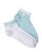 Fms Γυναικείες Κάλτσες Sneaker Heart 2 Ζεύγη White-light Blue