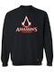 Assassin's Creed Logo Embroidered Men's Sweatshirt T-Shirt Takeposition Black