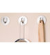 Self-Adhesive Hook Stainless Steel Inofix 2176 118x85x29mm Set of 2 Pieces Silver 193-2176-1