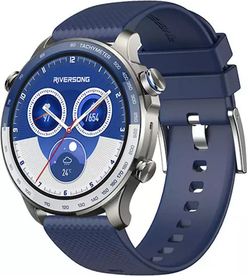 Riversong Motive 10 GT Smartwatch με Παλμογράφο (Μπλε)
