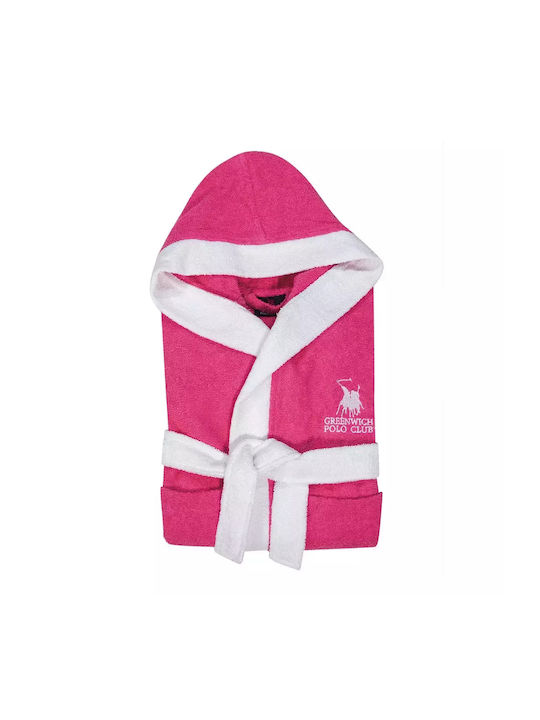 Greenwich Polo Club Kids Hooded Bathrobe Fuchsia