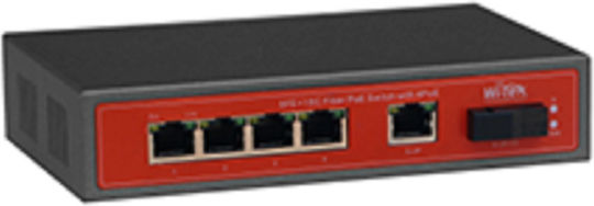 Wi-Tek WI-PS105F Unmanaged L2 PoE Switch με 4 Θύρες Gigabit (1Gbps) Ethernet