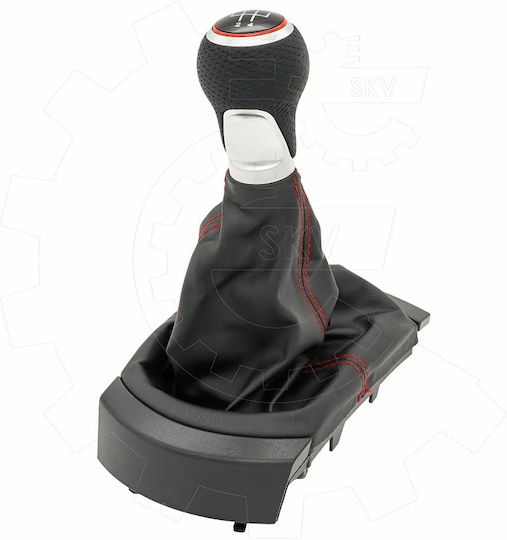 SKV Buton schimbător viteze cu mâner pentru Seat Ibiza / Leon Roșu