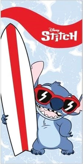 Παιδική Πετσέτα Θαλάσσης Stitch Μπλε Κόκκινο Disney 140x70cm