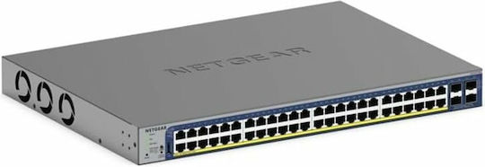 NetGear GS752TX Managed L2 Switch με 48 Θύρες Gigabit (1Gbps) Ethernet και 2 SFP Θύρες