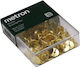 Pins Metron Plastic Box Gold 100 Pieces