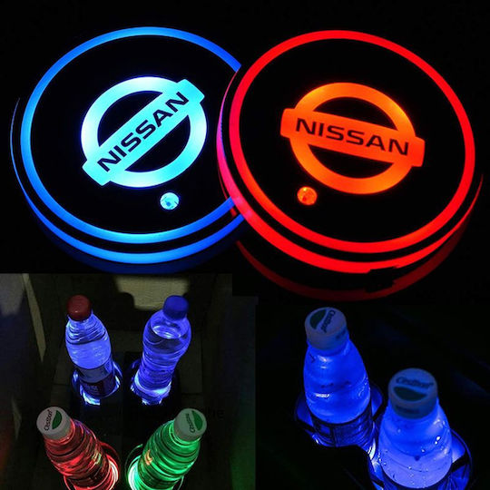 LED Cup Holder Light Nissan 7 Colors 1pc Oem
