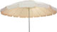 Folding Beach Umbrella Aluminum Diameter 2.4m with UV Protection Ecru