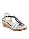 Women's Leather Platform Shoes Black