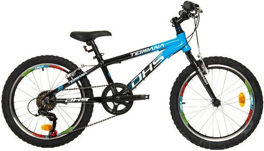 DHS 20" Kids Mountain Bike with Aluminum Frame (2025) Black