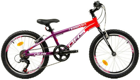 DHS 20" Bicicletă pentru copii Biciclete de munte cu Cadru din Aluminiu (2025) Violet