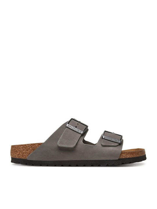 Birkenstock Leoi Men's Sandals Gray Narrow Fit