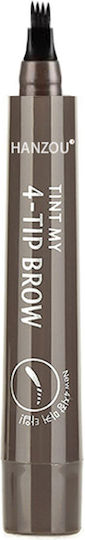 Beautyware Bleistift für Augenbrauen 4#-γκρι/καφέ