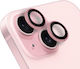 Obal:Me Camera Protection Tempered Glass Pink for the Apple iPhone 15, iPhone 15 Plus