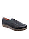 Γυναικεία Slip-On Δερμάτινα Μαύρα