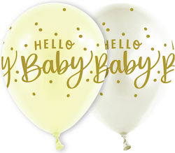 Μπαλόνια Λάτεξ 11 Hello Baby Dots Λευκό Ιβουάρ 6 Τεμ Μπαλόνια Λάτεξ 11 Hello Baby Dots Λευκό Ιβουάρ 6 Τεμ