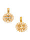 Gatsa Pendant Kids Talisman Double Sided Konstantinato made of Gold 14K F84