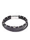 Oxzen Men's Leather Bracelet 19cm