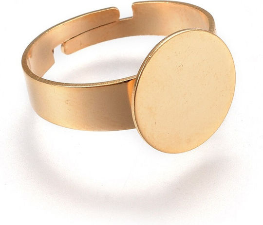 Bază Inelului din Oțel Aurită 24k 14mm 3buc