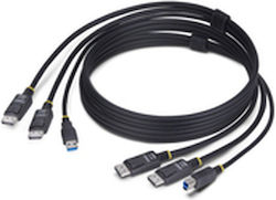 Cable Adapter Startech Ddu1226-kvm-cable Black 1,8 M