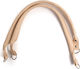 Bag Handles Pair Faux Leather 60cm Cream Nickel Details