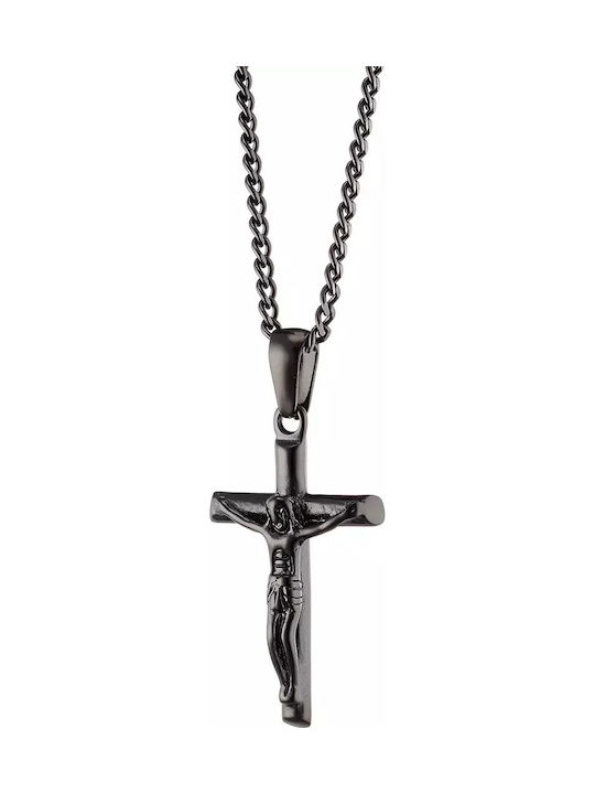 Oxzen Black Men's Cross with the Crucified from...
