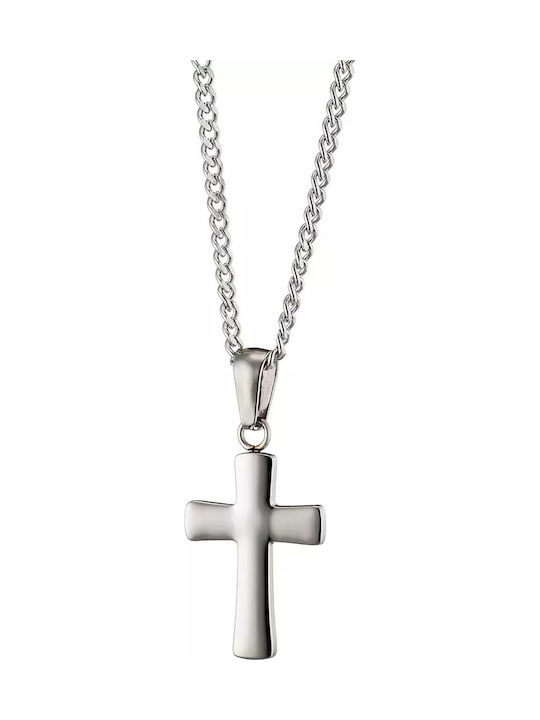 Oxzen Men's Cross from Steel with Chain