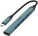 Onten Hub 3 Θυρών USB 2.0 με σύνδεση USB-A