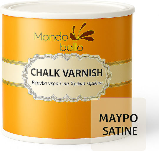 Tetralux Βερνίκι για Χρώμα Κιμωλίας Μαύρο Satine 375ml 170061
