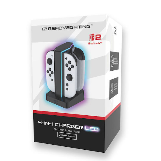 Nintendo Βάση για 1 χειριστήριο Switch 2 Μαύρη R2GNSW24IN2CHARGERLED