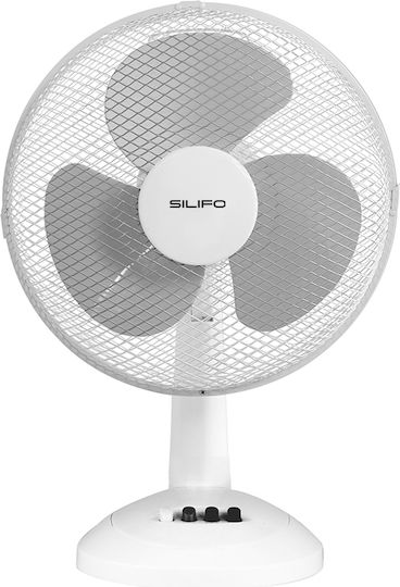 Silifo Επιτραπέζιος Ανεμιστήρας 60W Διαμέτρου 40cm Λευκός
