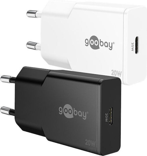 Goobay Charger Without Cable GaN with USB-C Port 20W Power Delivery Blacks (75727)