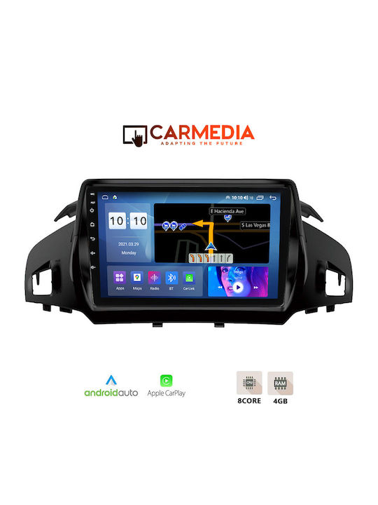 Carmedia Car Audio System for Ford Kuga / C-Max 2011+ (Bluetooth/USB/WiFi/GPS/Apple-Carplay/Android-Auto) with Touch Screen 9"