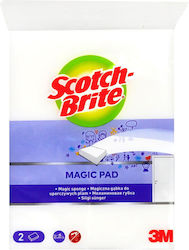 Sponge Cleaning Solid Surfaces 2 Pcs Set 3m Scotch Brite Ee2 Stain Eraser White