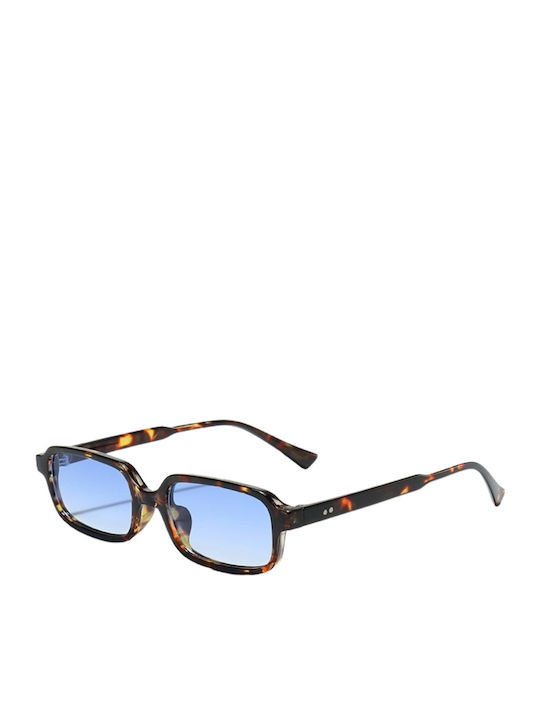Unisex Sonnenbrille mit Blau Gestell und Blau L...