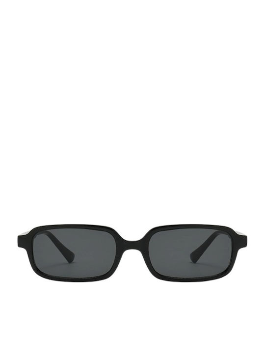 Ravello Unisex Sonnenbrillen mit Schwarzem Rahmen und Schwarzen Gläsern