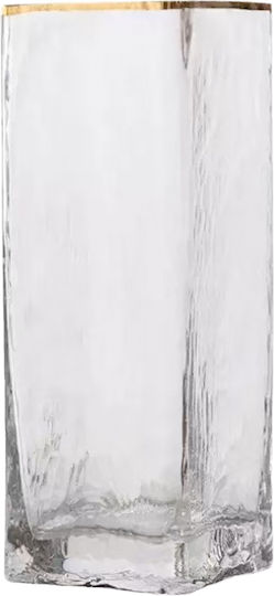 Cosmofan Διακοσμητικο Βαζο Γυαλινο 10*10*25cm