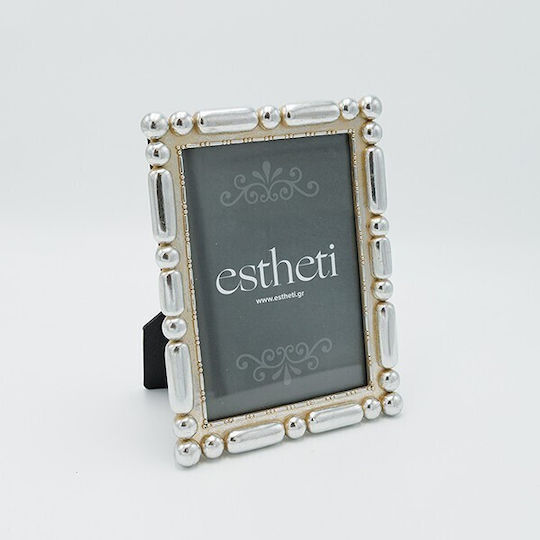 Estheti Home Рамка За Снимки 13x18 Полирезин Сребърна 16.3x2x21см 815-00049